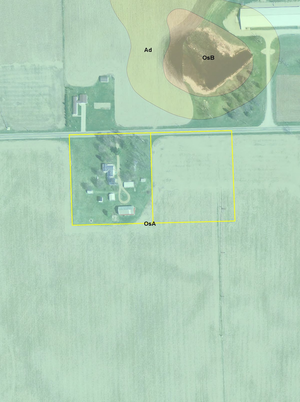 Soil map - 21+/- Acres Offered in 3 Tracts - Homestead, Tillable Land & Wooded Land